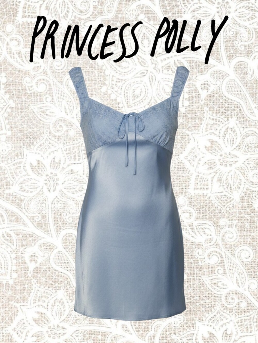 NWT Princess Polly Light Blue Callentani Mini Dress - US 6 - Picture 4 of 8